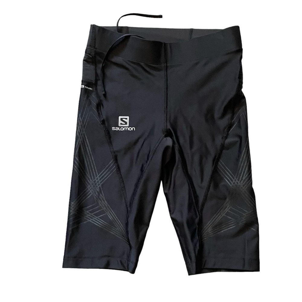 Salomon Short Tight Fit Black Athletic Size S